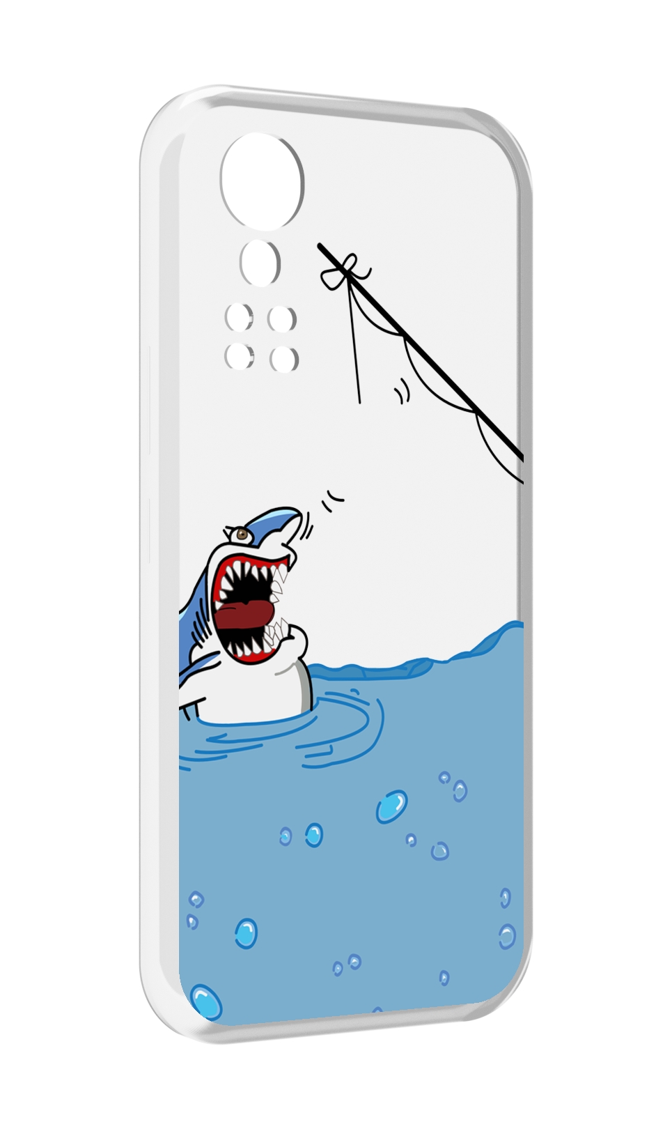 

Чехол MyPads акула-рисунок для ZTE Axon 30 5G / Axon 30S, Прозрачный, Tocco