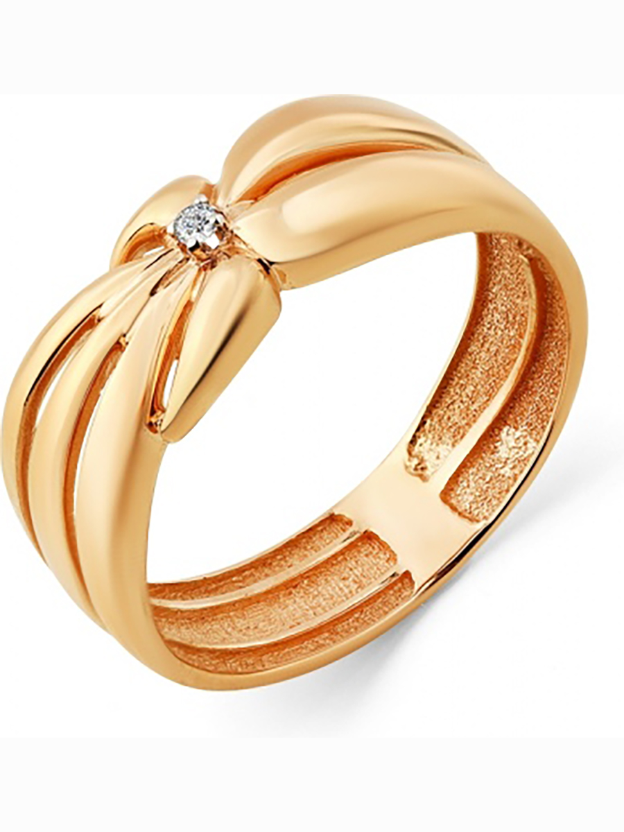 

Кольцо из красного золота с 1 фианитом р. 18 Master Brilliant 1000078, 1000078