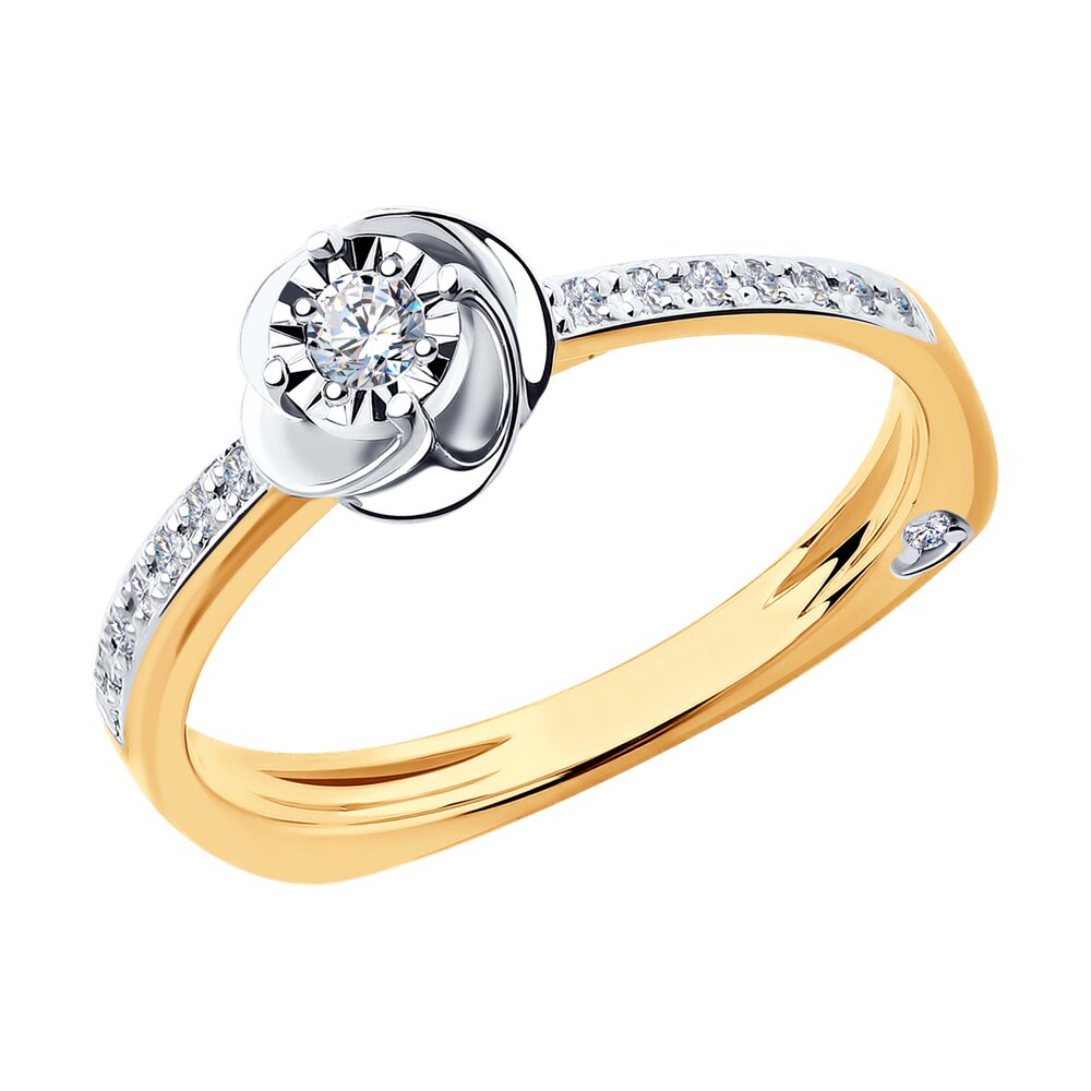 

Кольцо из золота р.  SOKOLOV Diamonds 1011698, бриллиант, 1011698