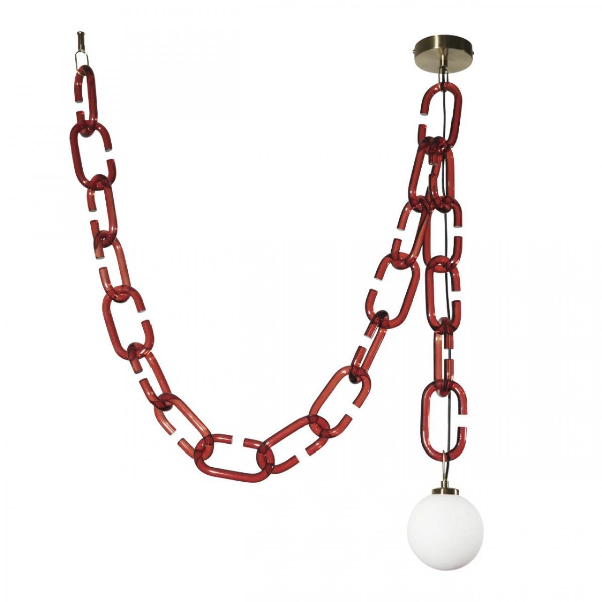 фото Loft it подвесной светильник loft it chain 10128c red