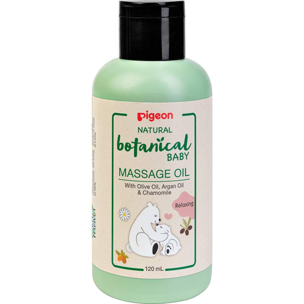 Массажное масло Pigeon Natural Botanical Baby Massage Oil, 120мл