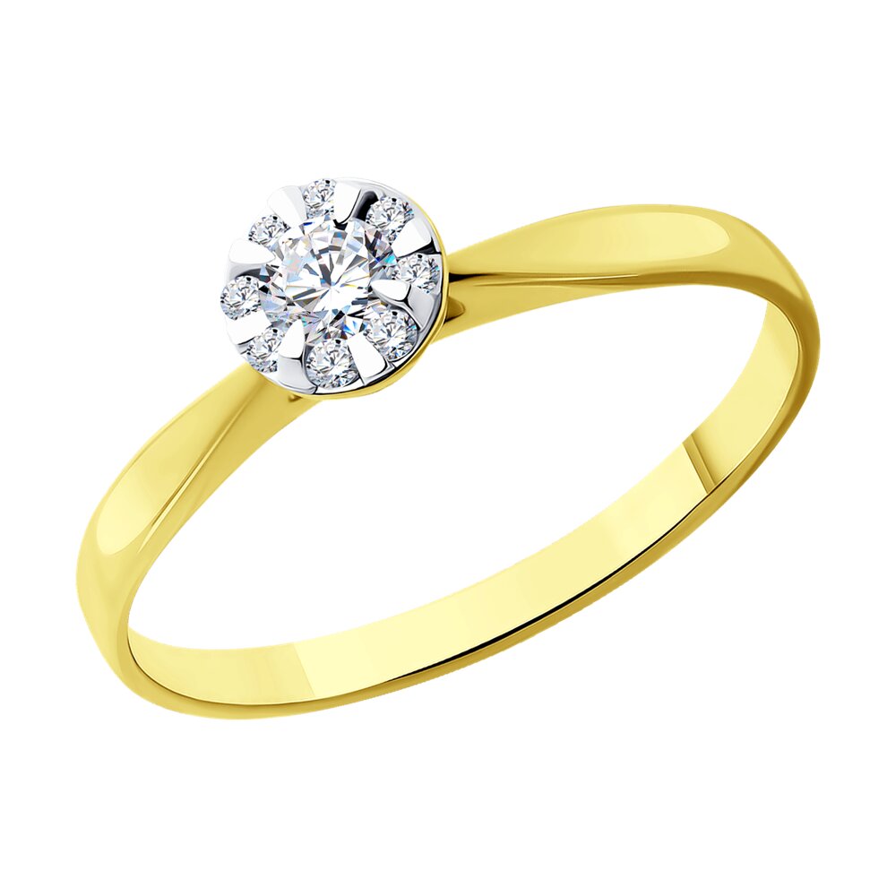 

Кольцо помолвочное из желтого золота с бриллиантом р. 17,5 SOKOLOV Diamonds 1011446-2, 1011446-2