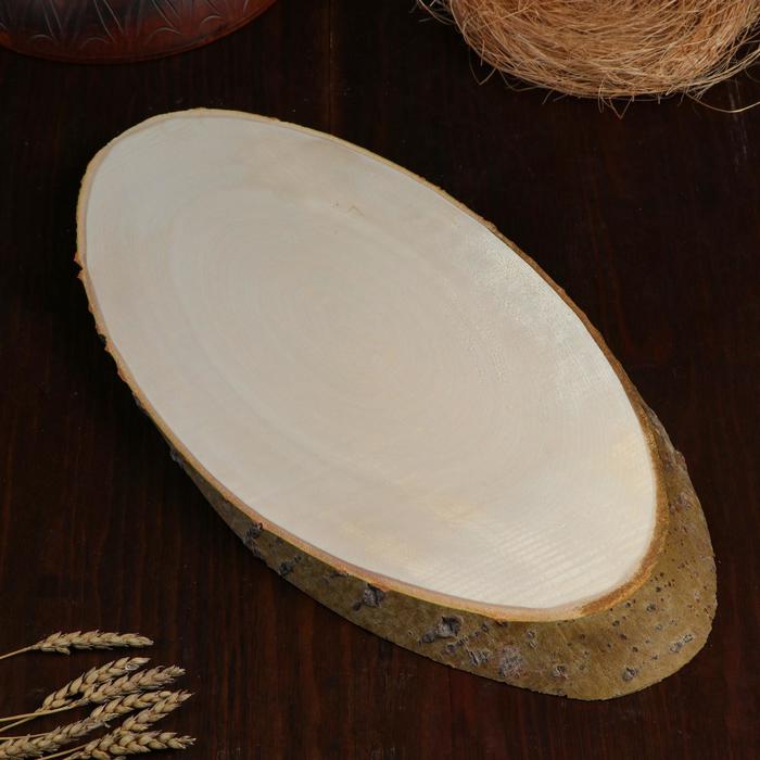 

Спил осины, косой, 50х25 ±2см, Бежевый