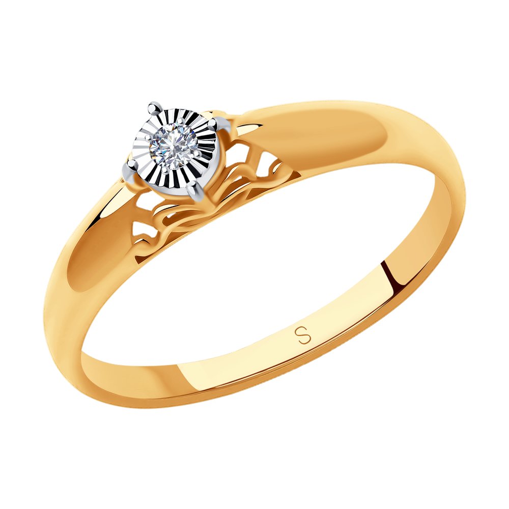 

Кольцо помолвочное из золота с бриллиантом р. , SOKOLOV Diamonds 1011212, 1011212