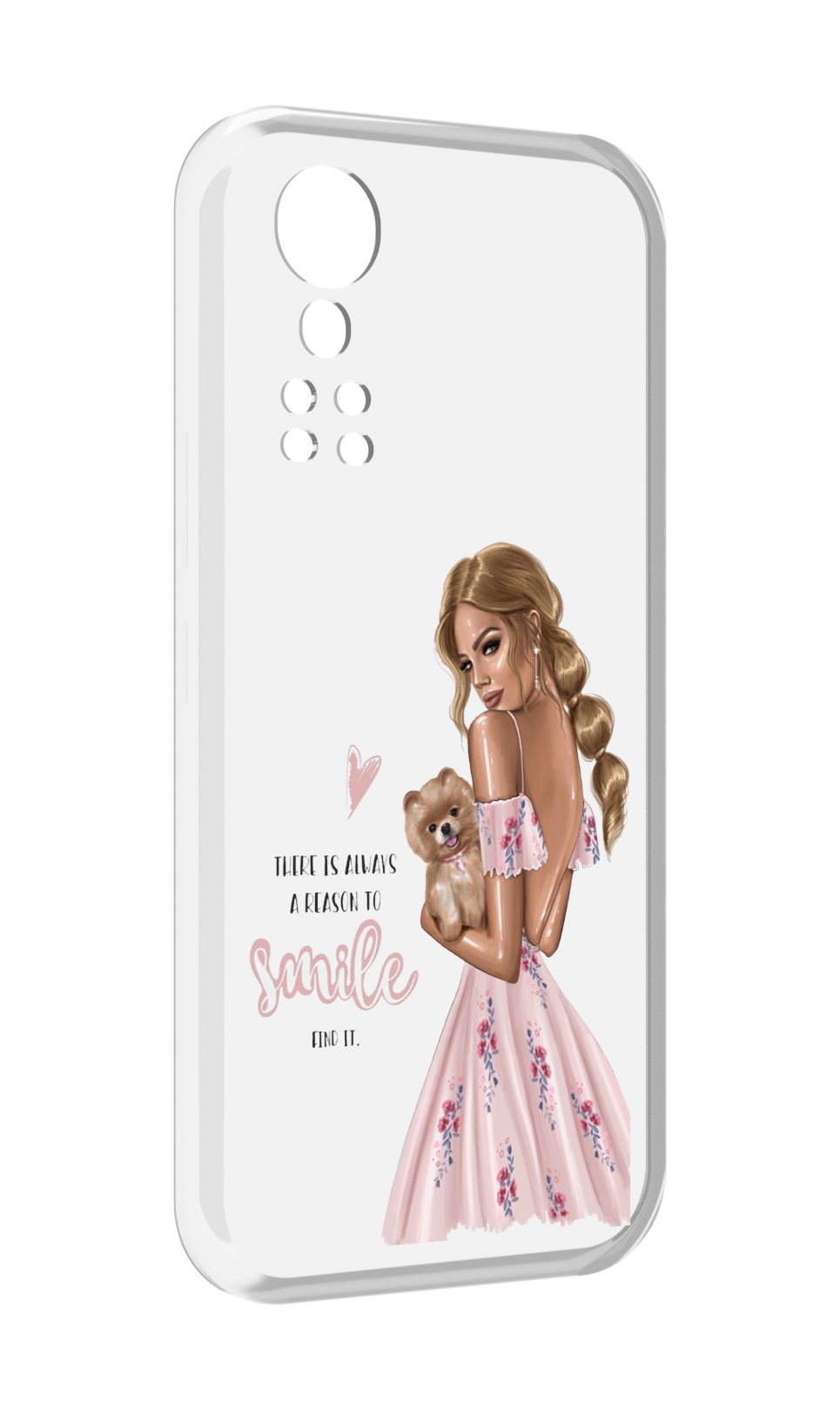 

Чехол MyPads Улыбайся-чаще женский для ZTE Axon 30 5G / Axon 30S, Прозрачный, Tocco