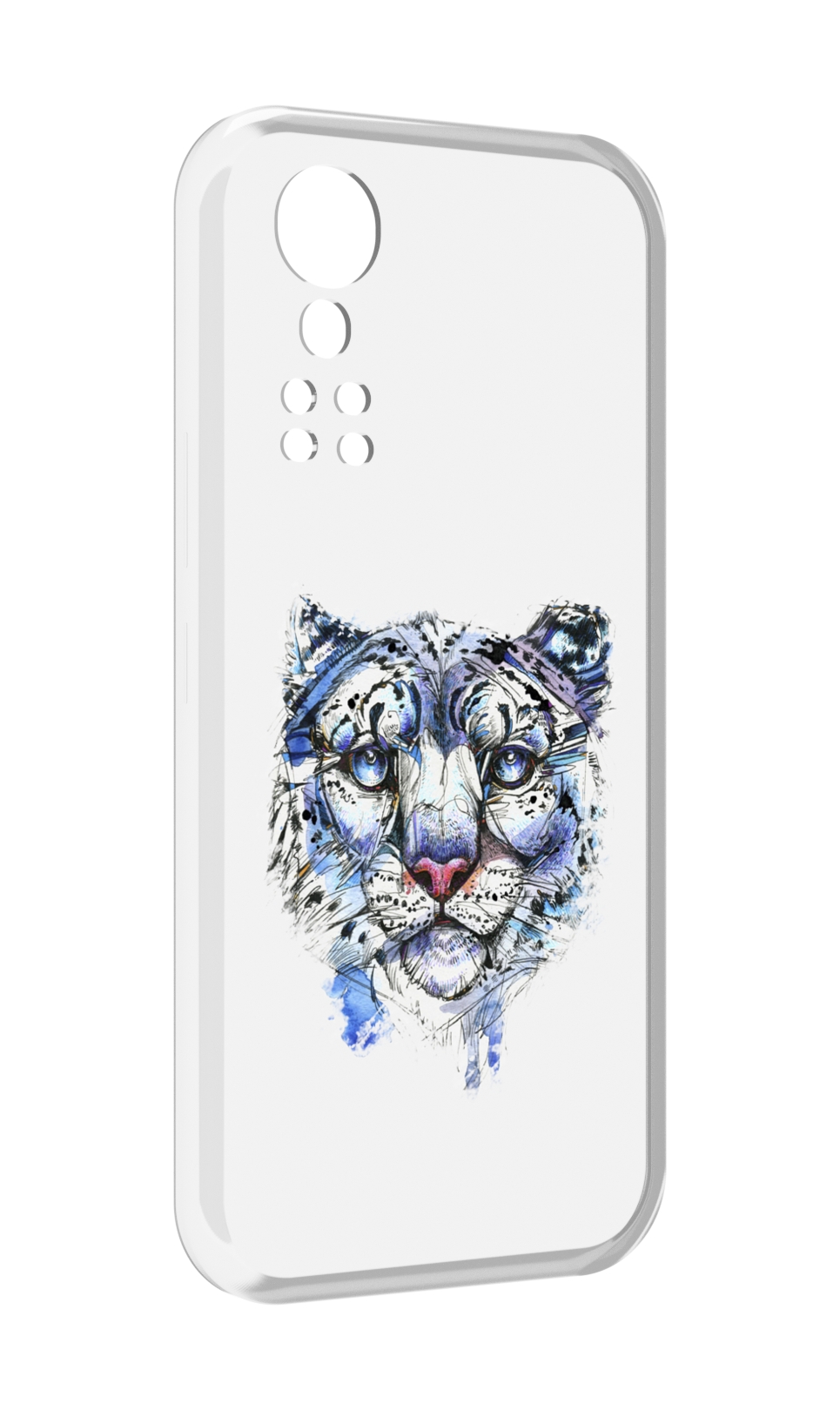 

Чехол MyPads Тигр 4 для ZTE Axon 30 5G / Axon 30S, Прозрачный, Tocco