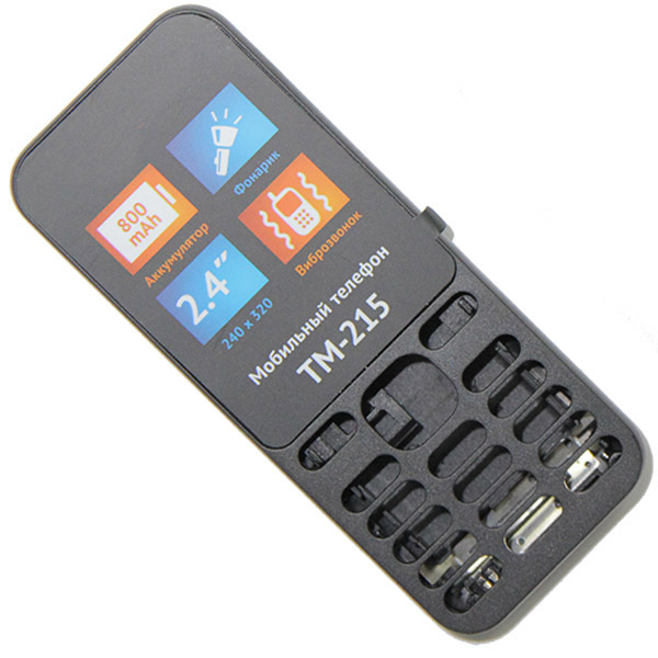 Корпус Promise Mobile для смартфона teXet TM-215 черный