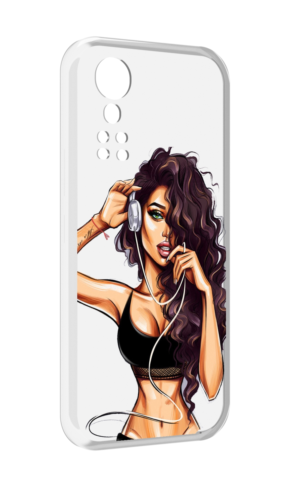 

Чехол MyPads Спортивная-девушка женский для ZTE Axon 30 5G / Axon 30S, Прозрачный, Tocco