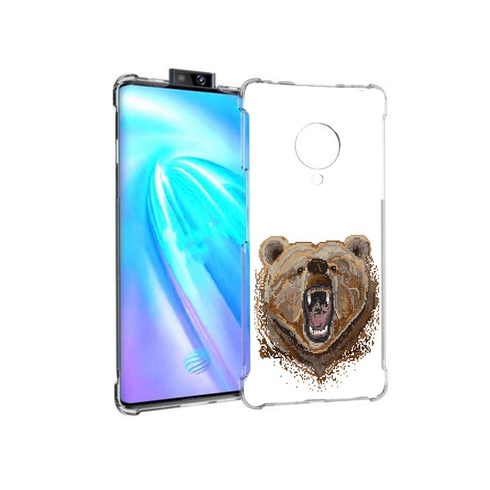 

Чехол MyPads Tocco для Vivo NEX 3 пиксельный медведь (PT136035.381.539), Прозрачный, Tocco