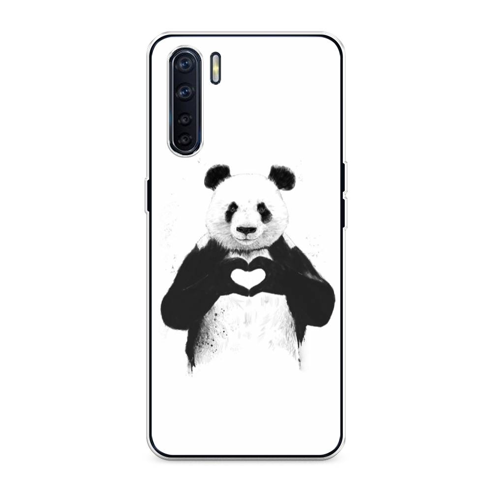 

Чехол Awog на Oppo A91/Reno 3 "Панда love", Разноцветный, 254250-10