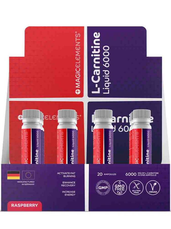 

L-Carnitine Liquid 6000 Magic Elements ампулы 20x25 мл малина