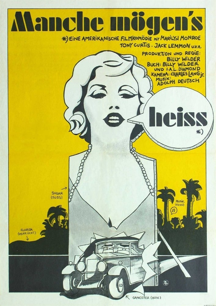 

Постер к фильму "В джазе только девушки" (Some Like It Hot) A2