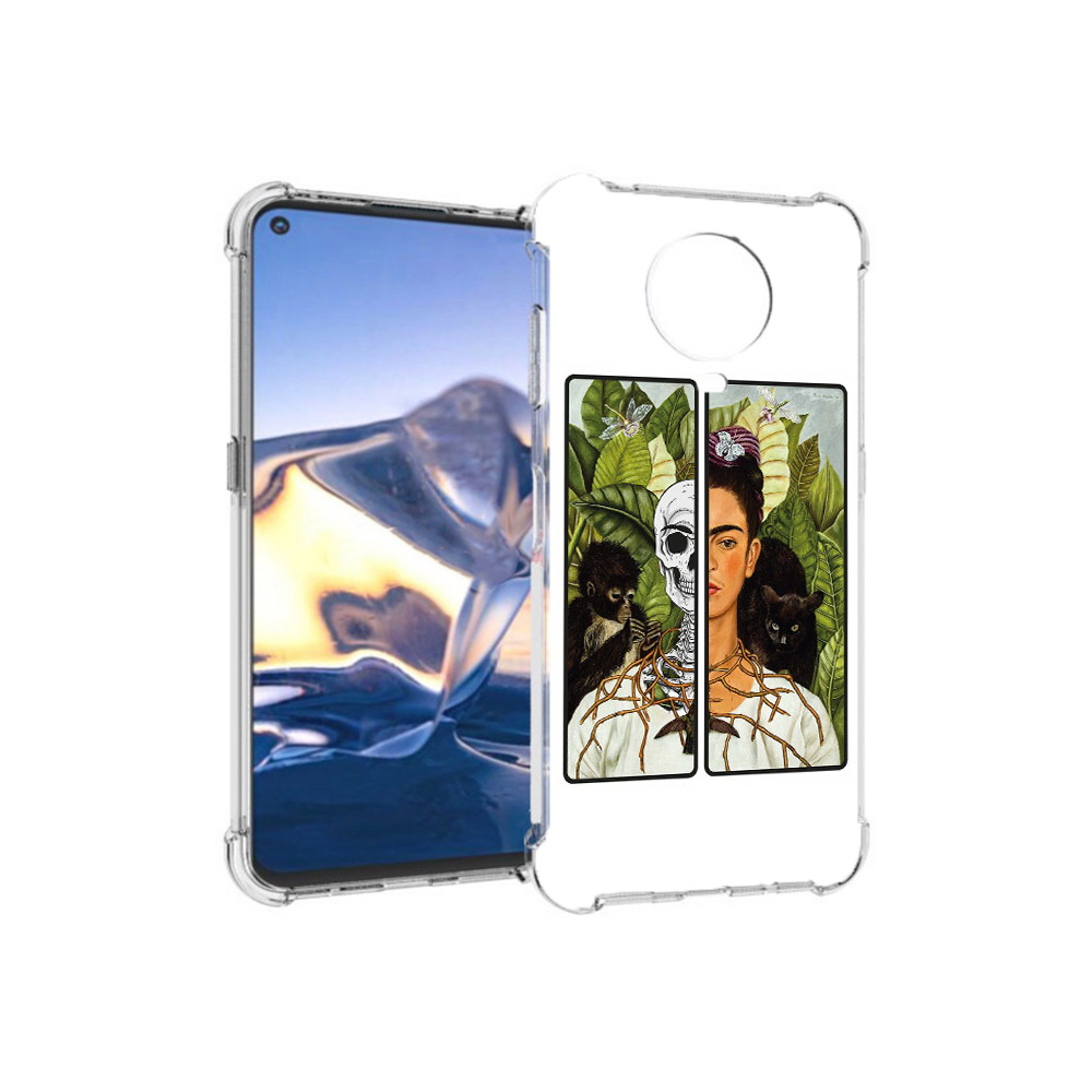 

Чехол MyPads Tocco для Nokia G10 сдвоенная картинка девушка скелет (PT171673.98.595), Tocco
