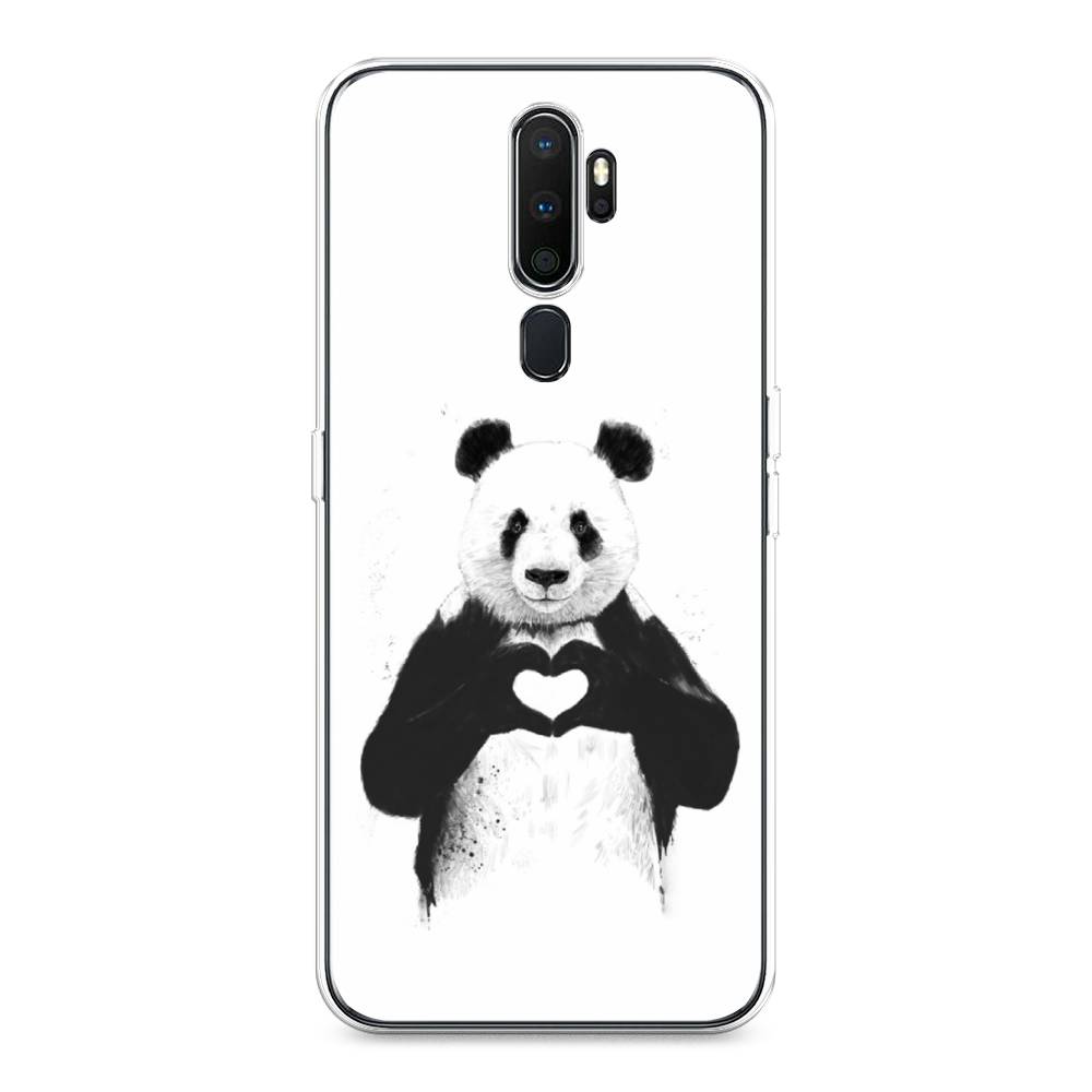 

Чехол Awog на Oppo A5/A9 2020 "Панда love", Разноцветный, 251950-10