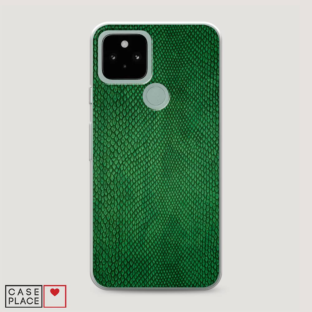 

Чехол Awog на Google Pixel 5 "Изумрудная змея", Разноцветный, 270750-3