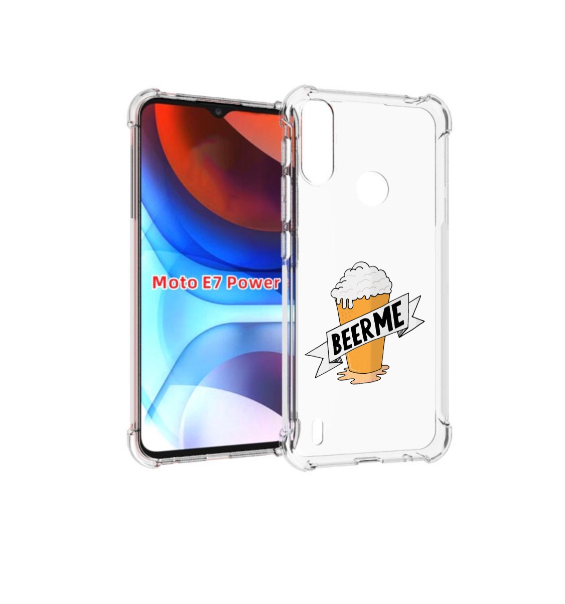 Чехол MyPads Beer-me для Motorola Moto E7 Power