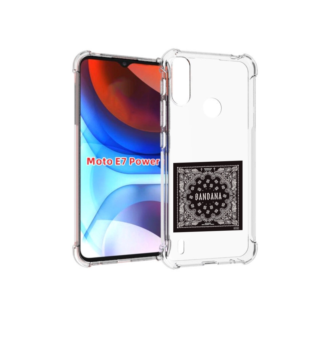 

Чехол MyPads Bandana I Big Baby Tape для Motorola Moto E7 Power, Прозрачный, Tocco