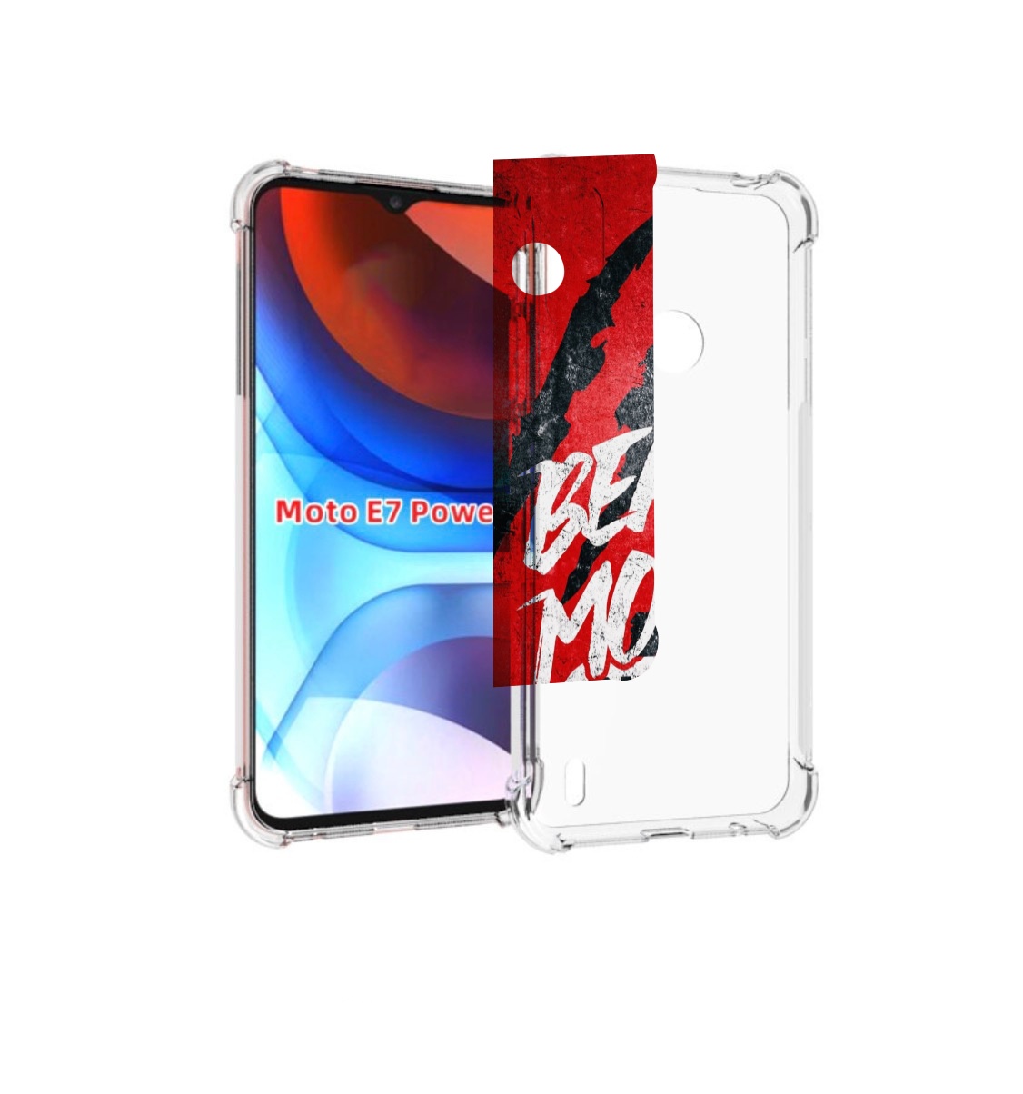 

Чехол MyPads BEAST inside You для Motorola Moto E7 Power, Прозрачный, Tocco