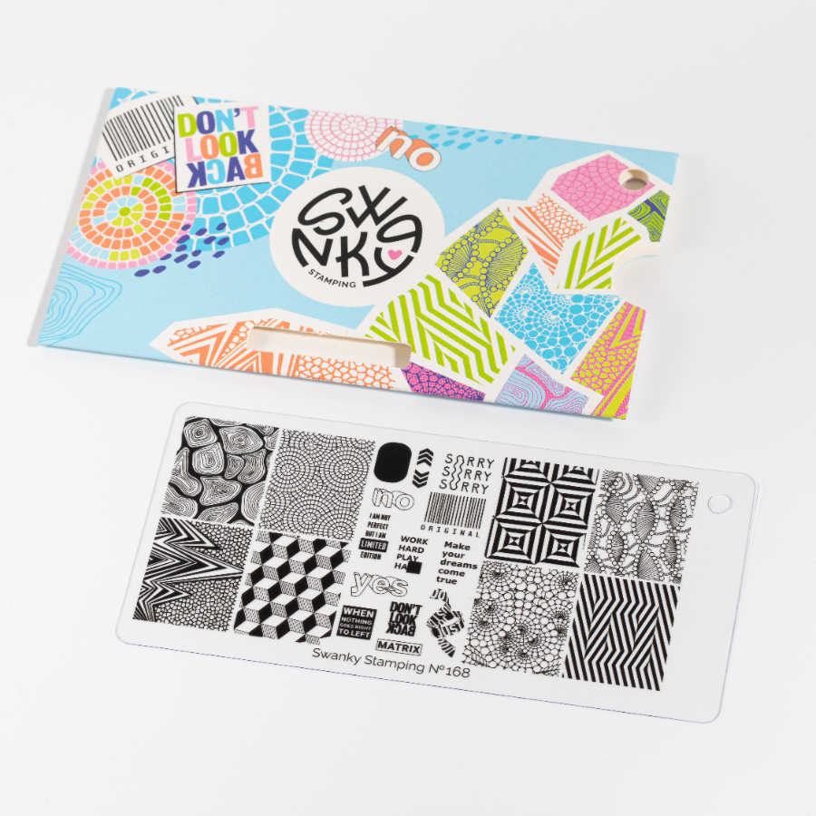 

Пластина для стемпинга Swanky Stamping 168, Серебристый;серый