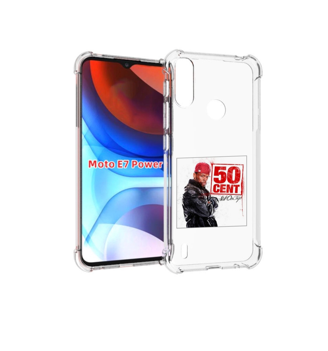 

Чехол MyPads 50 Cent - Still On Top для Motorola Moto E7 Power, Прозрачный, Tocco