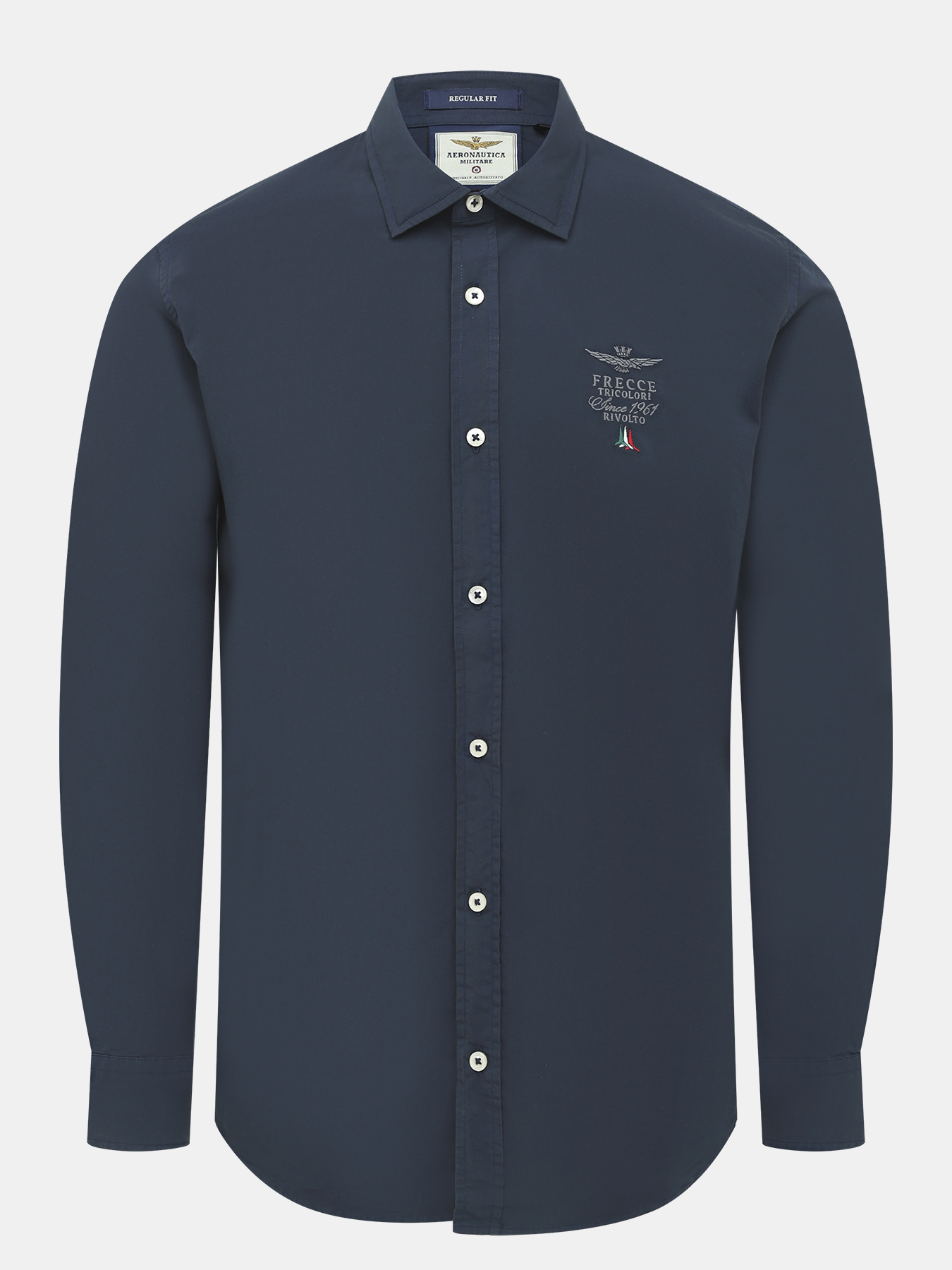 

Рубашка мужская Aeronautica Militare 479368 синяя 48 RU, Синий, 479368