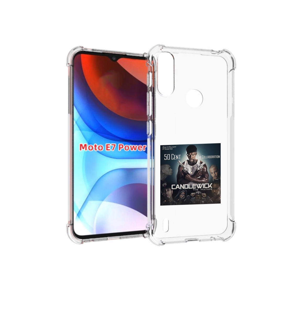 

Чехол MyPads 50 Cent - CandleWick для Motorola Moto E7 Power, Прозрачный, Tocco