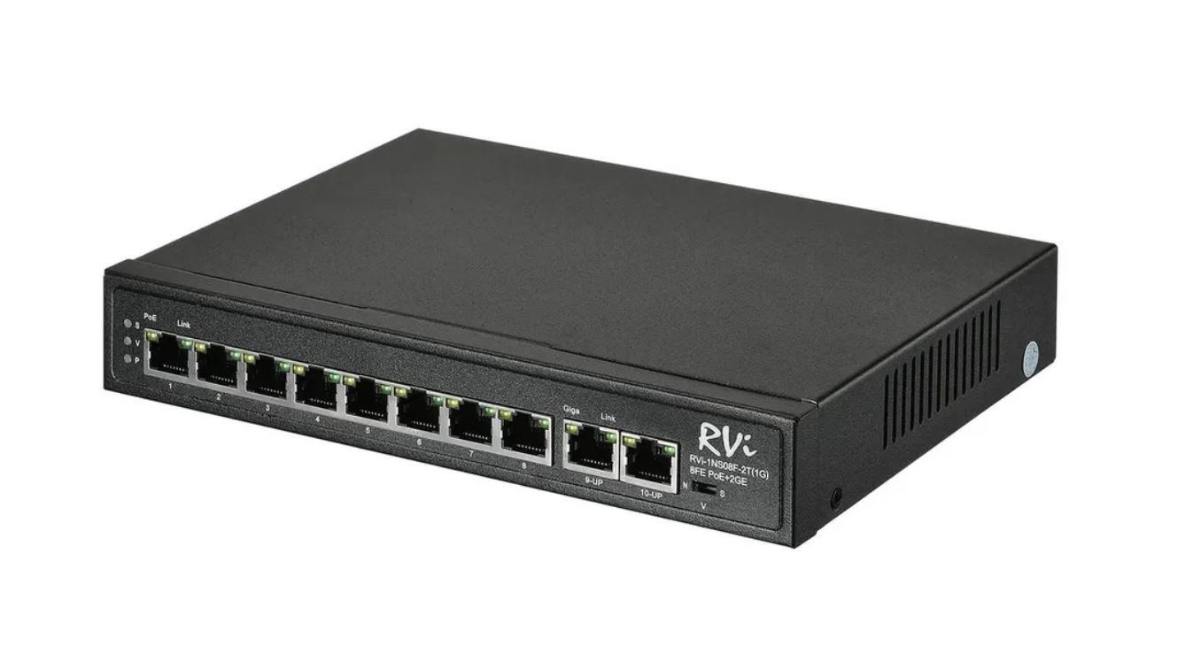 

RVi-1NS08F-2T (1G) Сетевой коммутатор на 10 портов