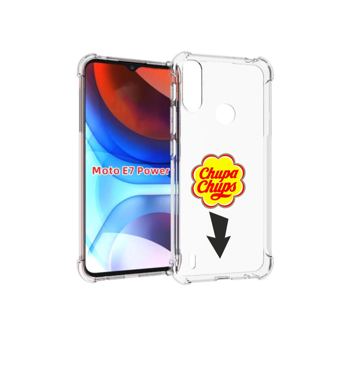 

Чехол MyPads чупа чупс для Motorola Moto E7 Power, Прозрачный, Tocco