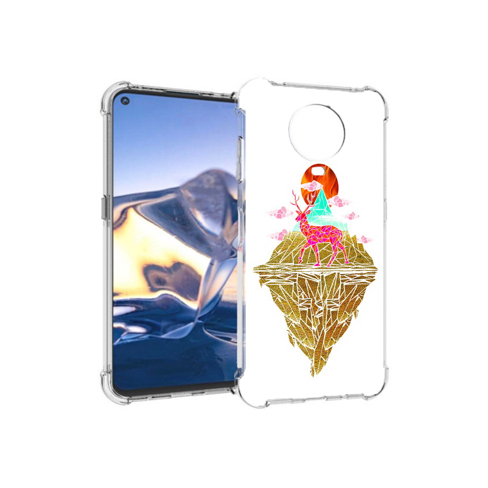 

Чехол MyPads Tocco для Nokia G10 розовый олень абстракция (PT171673.98.586), Tocco
