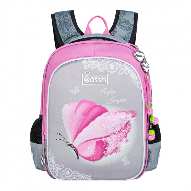 Рюкзак школьный Across CS23-557-8 розовый, серый