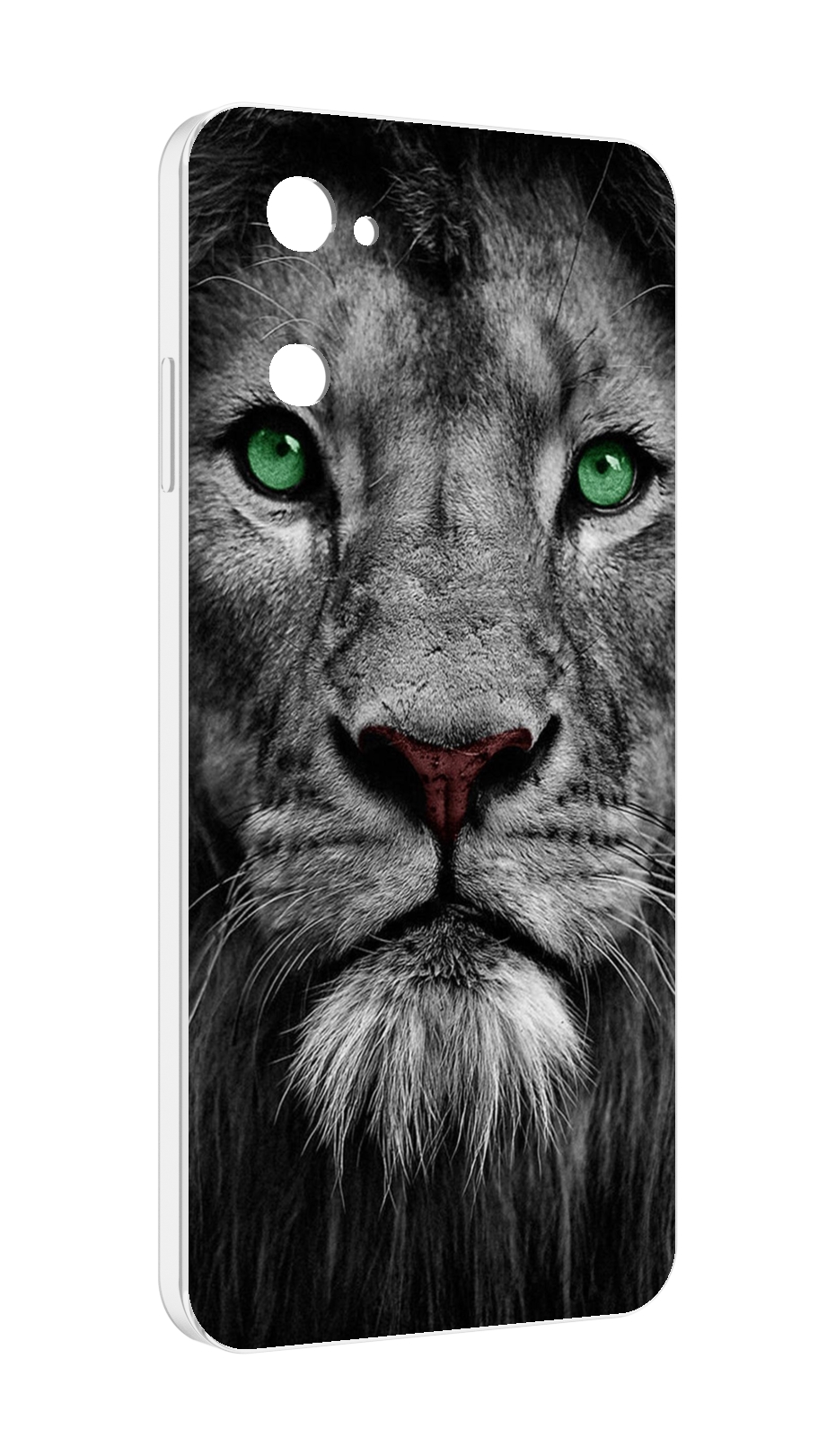 

Чехол MyPads Лев-зеленоглазый мужской для UleFone Note 12 / Note 12P, Прозрачный, Tocco
