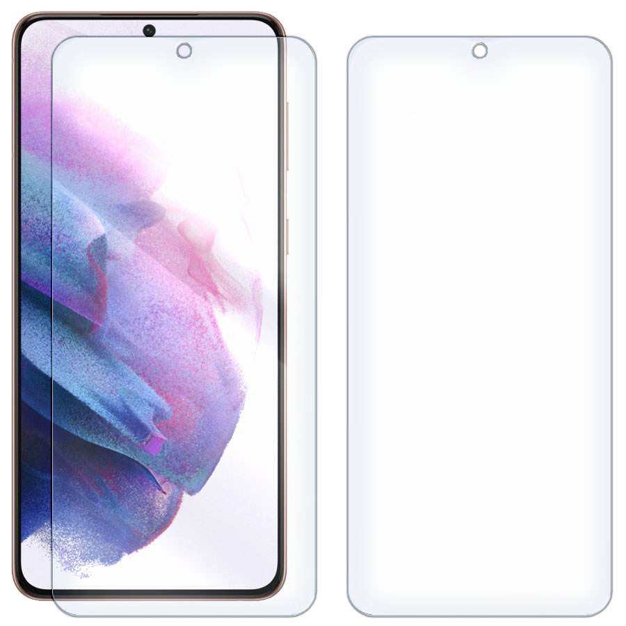 Комплект из 2-x защитных гибридных стекол для Samsung Galaxy S21 Plus