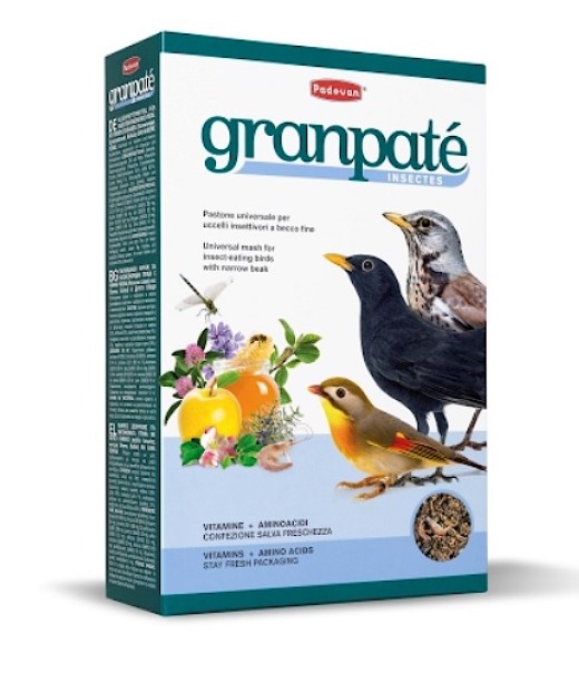 фото Основной корм padovan granpatee insectes, для насекомоядных птиц 1000 г