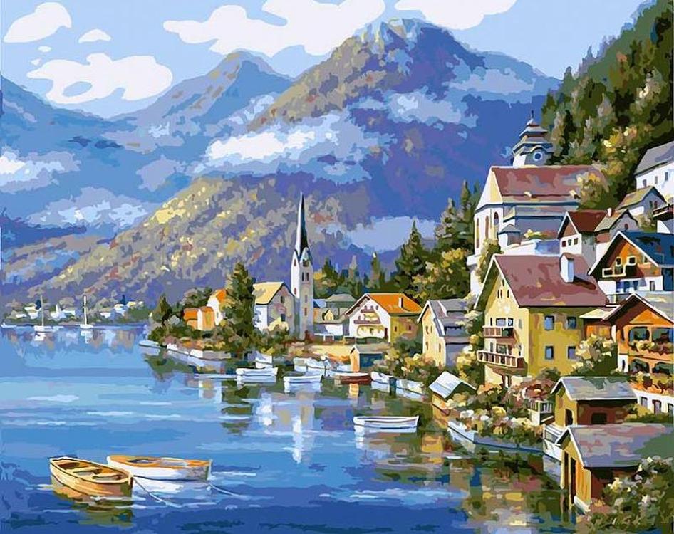 

Картина по номерам Белоснежка Хальштадт. Австрия, 40x50, Хальштадт. Австрия