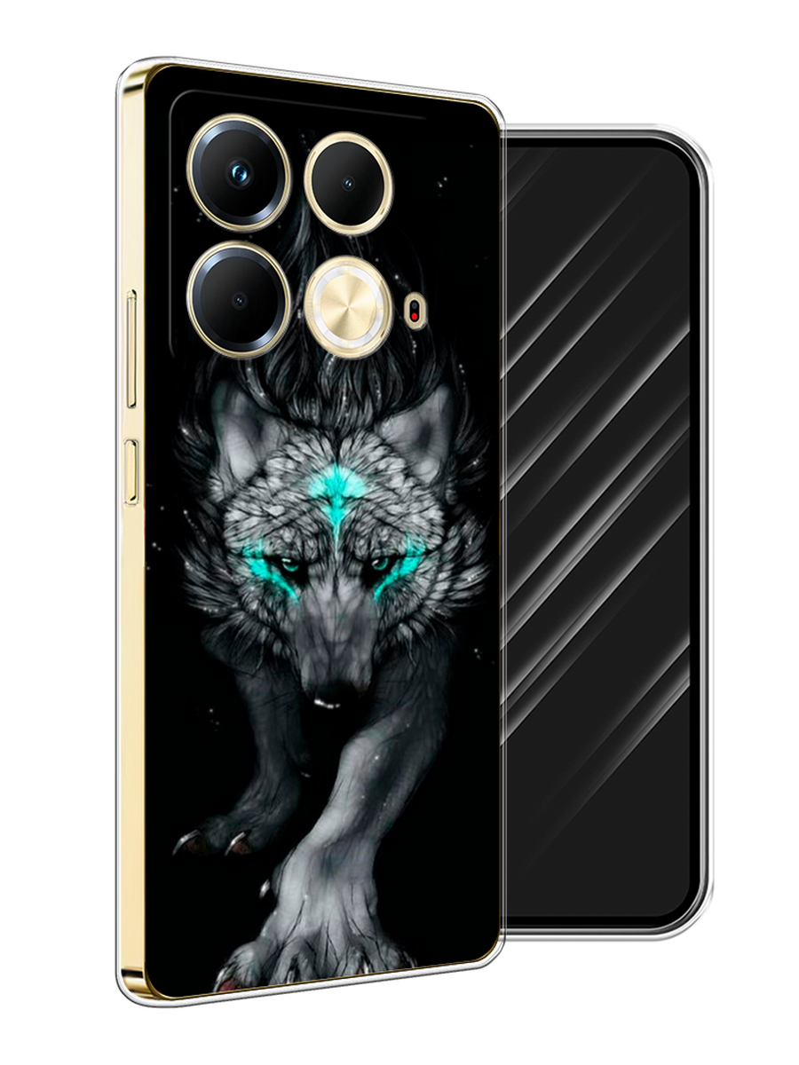 

Чехол Awog на Infinix Note 40 "Волшебный волк", Черный;серый, 3105850-1