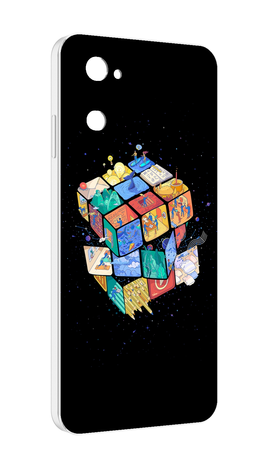 

Чехол MyPads Кубик-Рубика для UleFone Note 12 / Note 12P, Прозрачный, Tocco