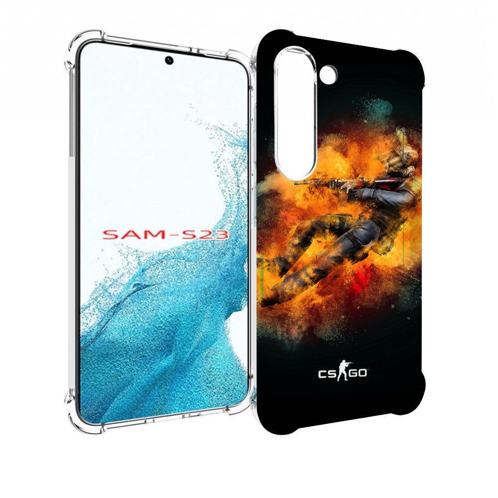 

Чехол MyPads CS-go-Контр-террорист мужской для Samsung Galaxy S23, Прозрачный, Tocco