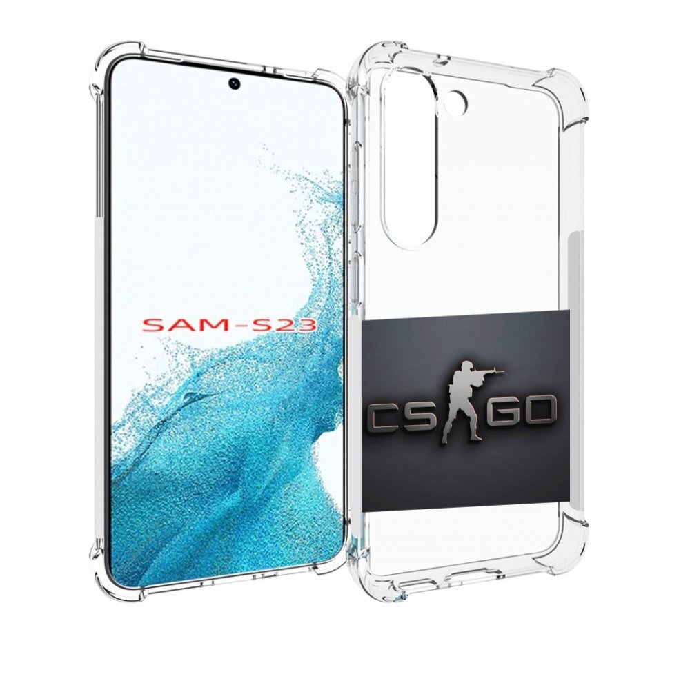 

Чехол MyPads CS go логотип мужской для Samsung Galaxy S23, Прозрачный, Tocco