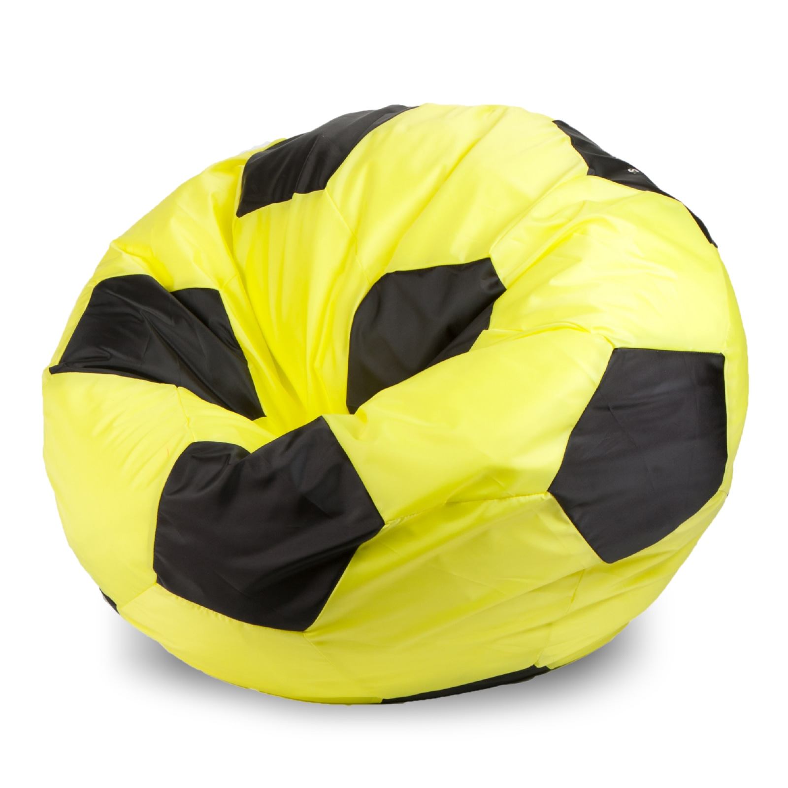 фото Кресло-мешок пуффбери мяч оксфорд xxl, желтый, черный