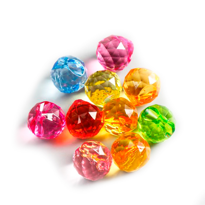 

Набор декора для творчества пластик "Кристалл-капля" цветные набор 20 гр 1,8х1,7х1,7 см, Разноцветный