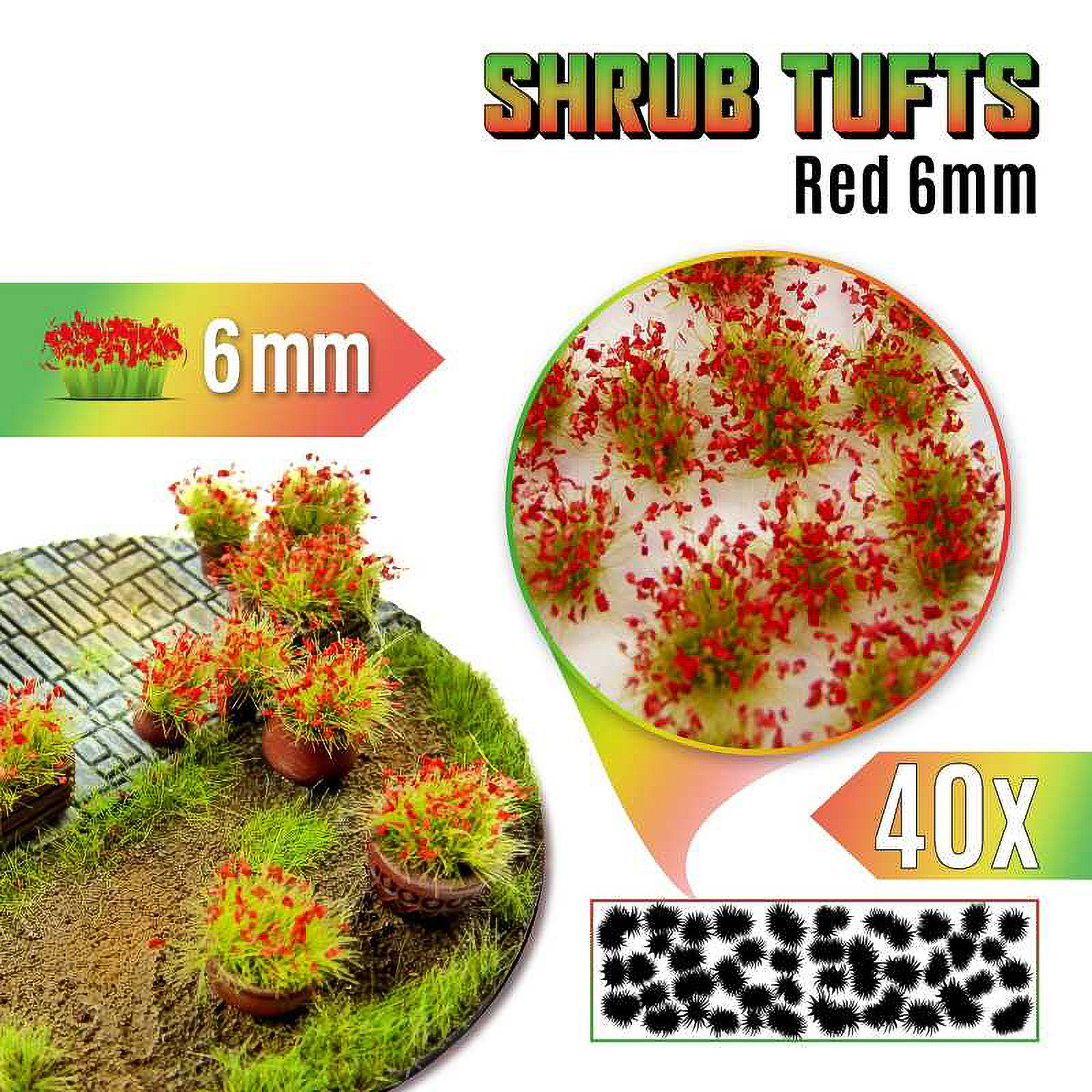 

Кусты для моделирования Green Stuff World Shrub Tufts 6 mm Red, Shrub Tufts