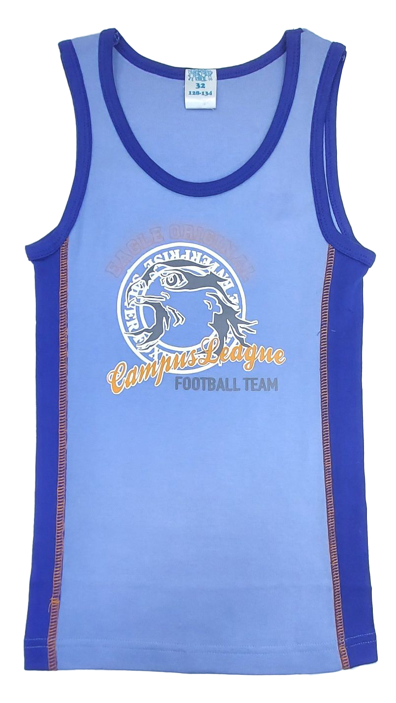 Майка бельевая детская Angel's Republic 130R синий, 140