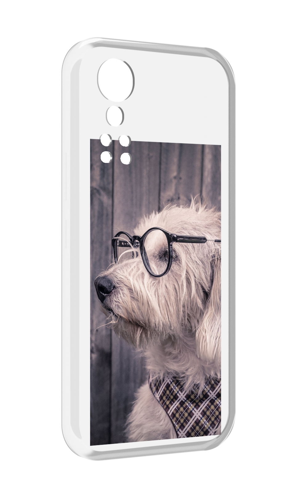 

Чехол MyPads Собака-в-очках для ZTE Axon 30 5G / Axon 30S, Прозрачный, Tocco