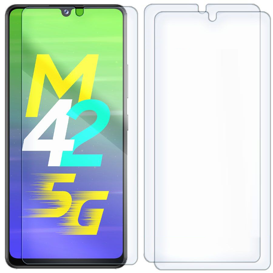 Комплект из 3-x защитных гибридных стекол для Samsung Galaxy M42