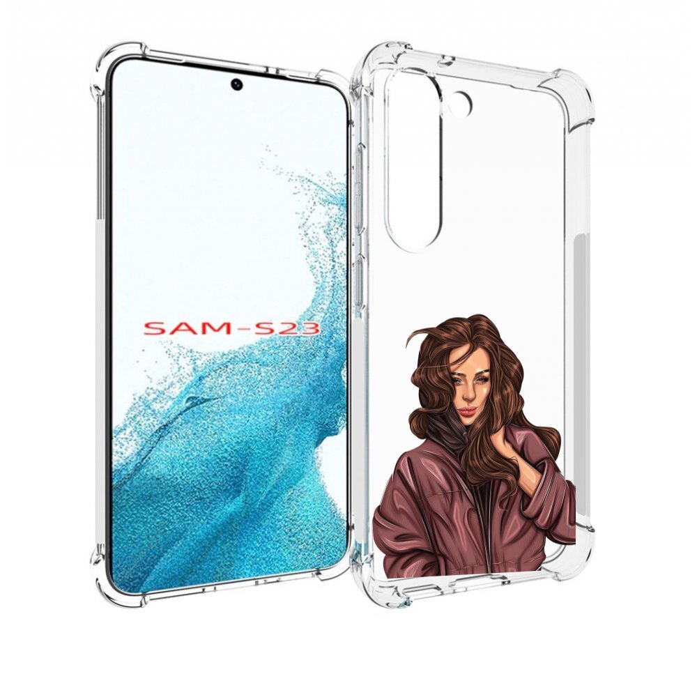 

Чехол MyPads Арт рисунок девушки для Samsung Galaxy S23, Прозрачный, Tocco