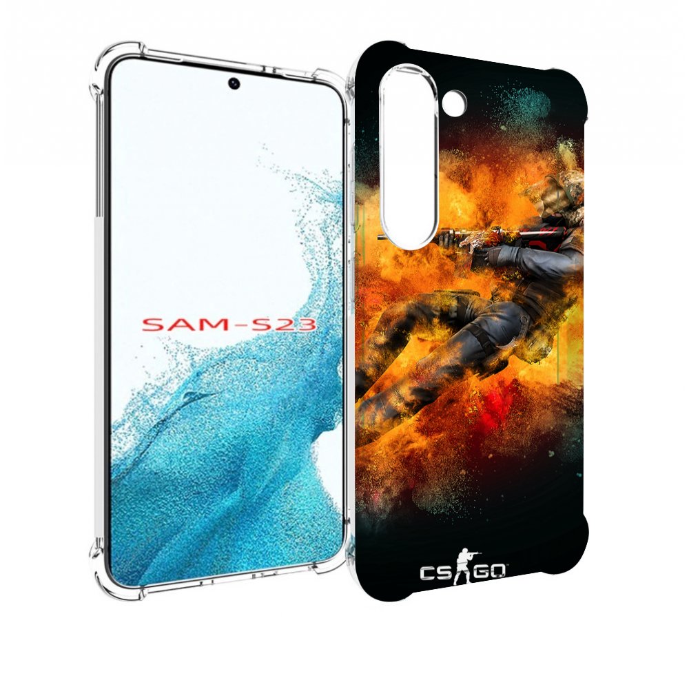 

Чехол MyPads CS-go Контр-террорист для Samsung Galaxy S23, Прозрачный, Tocco