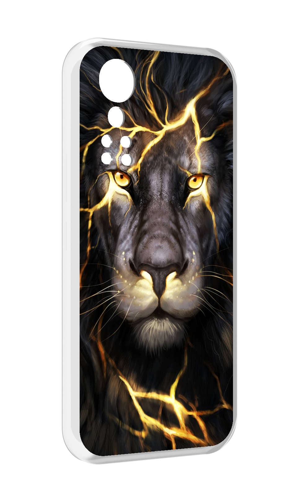 

Чехол MyPads Светящийся-лев мужской для ZTE Axon 30 5G / Axon 30S, Прозрачный, Tocco