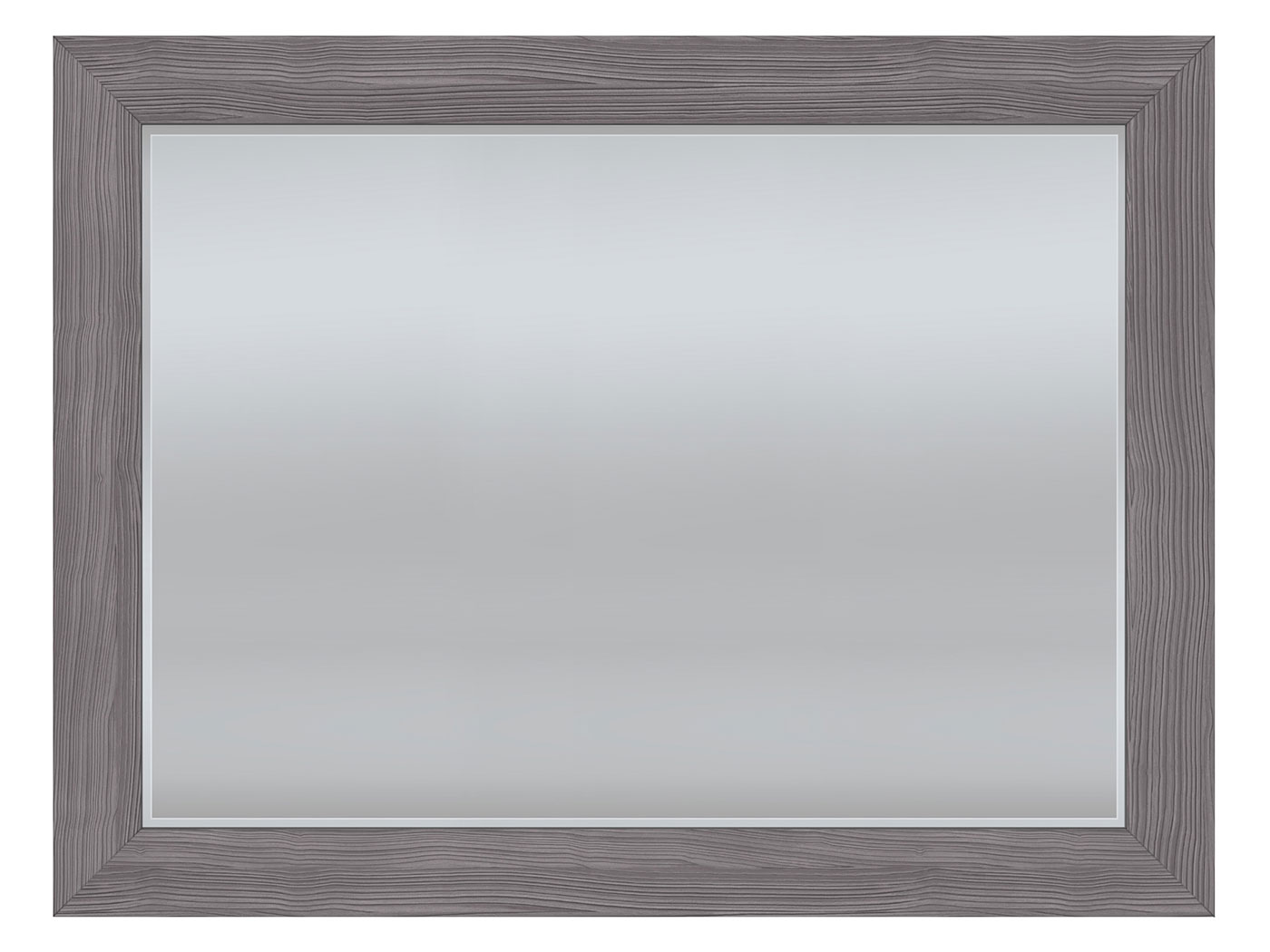 фото Настенное зеркало парма нео лиственница темная/экокожа дила кураж