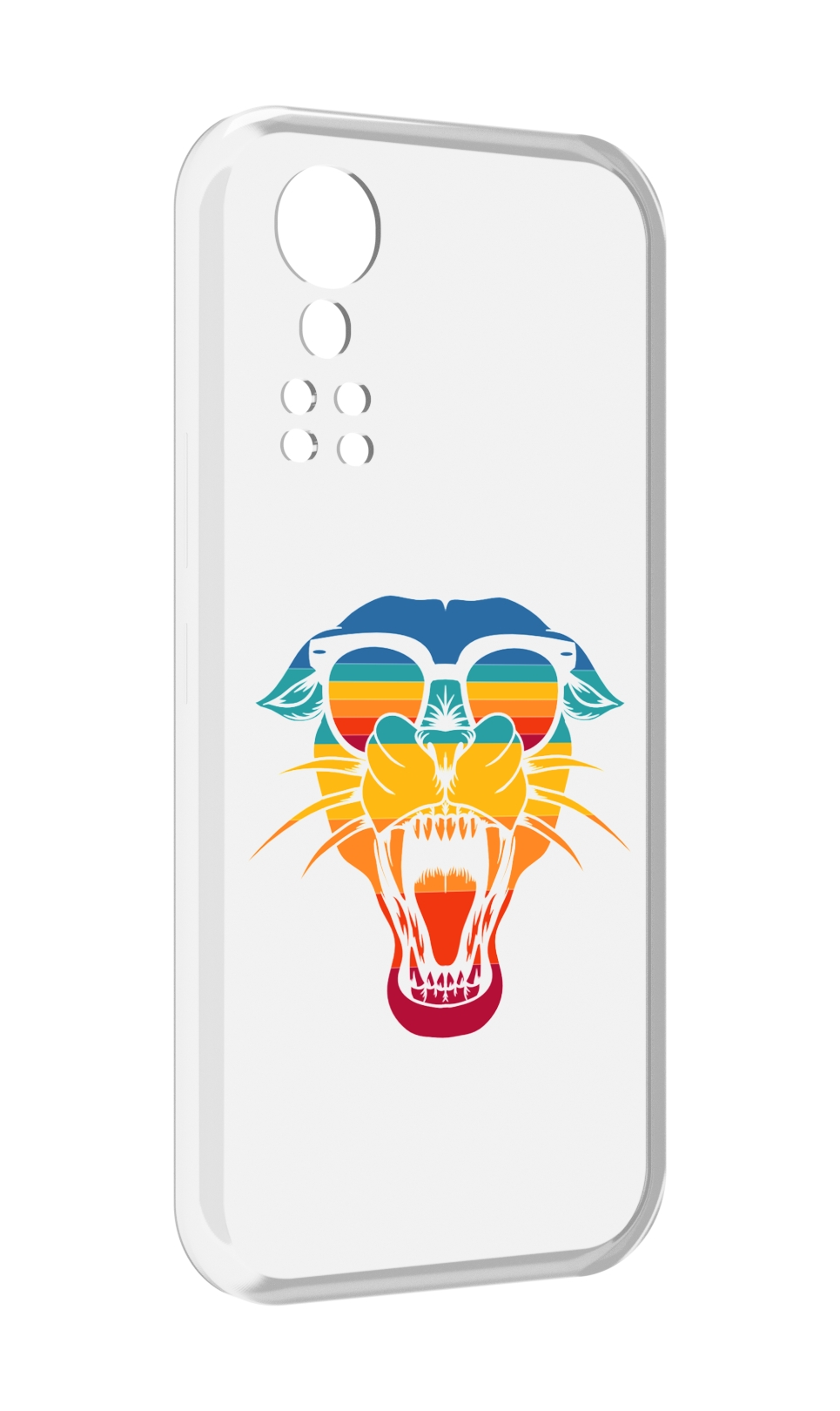 

Чехол MyPads Радужная-пантера для ZTE Axon 30 5G / Axon 30S, Прозрачный, Tocco