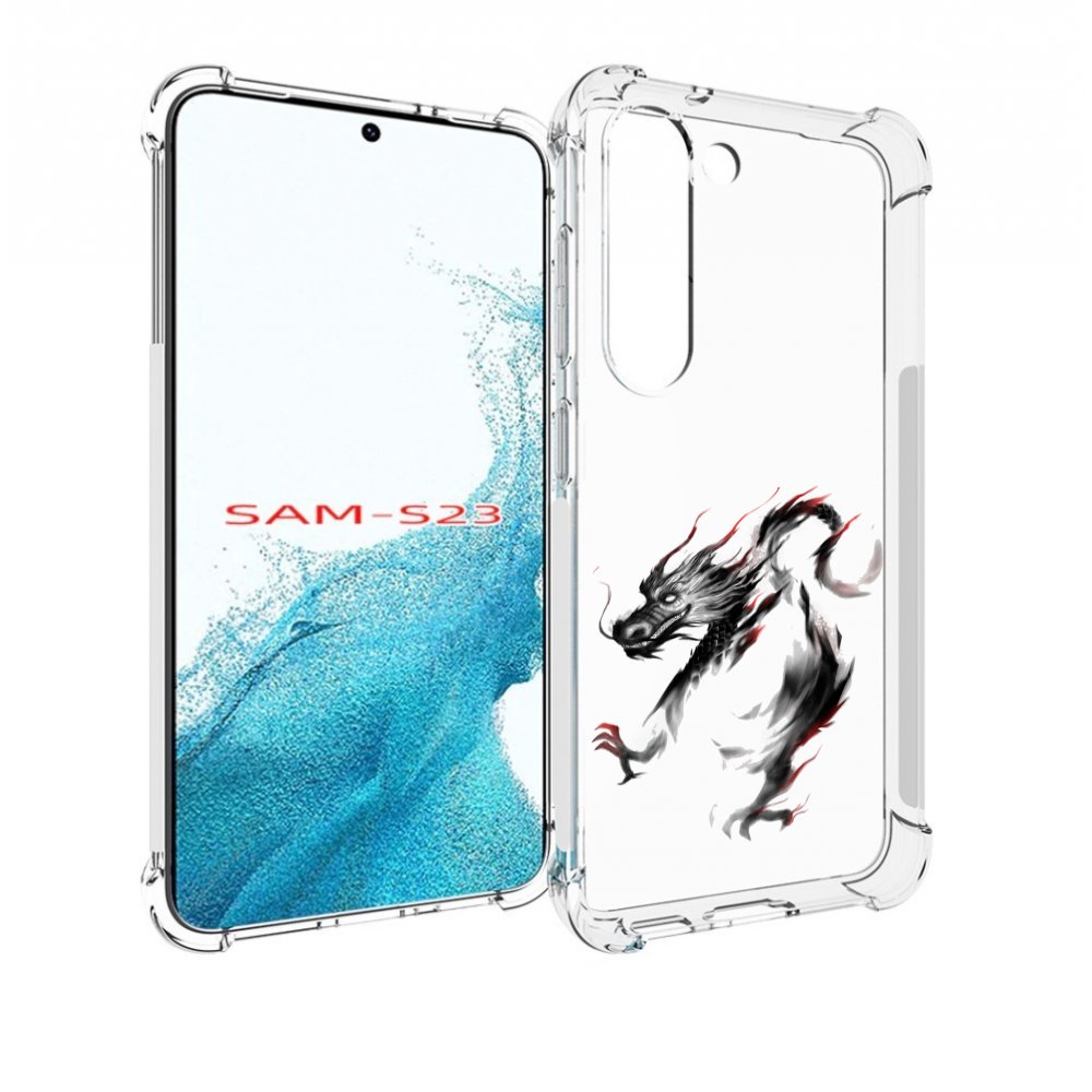 

Чехол MyPads черный дракон для Samsung Galaxy S23, Прозрачный, Tocco